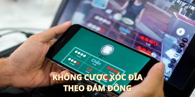 Không cược xóc đĩa theo đám đông là cách chơi đúng đắn